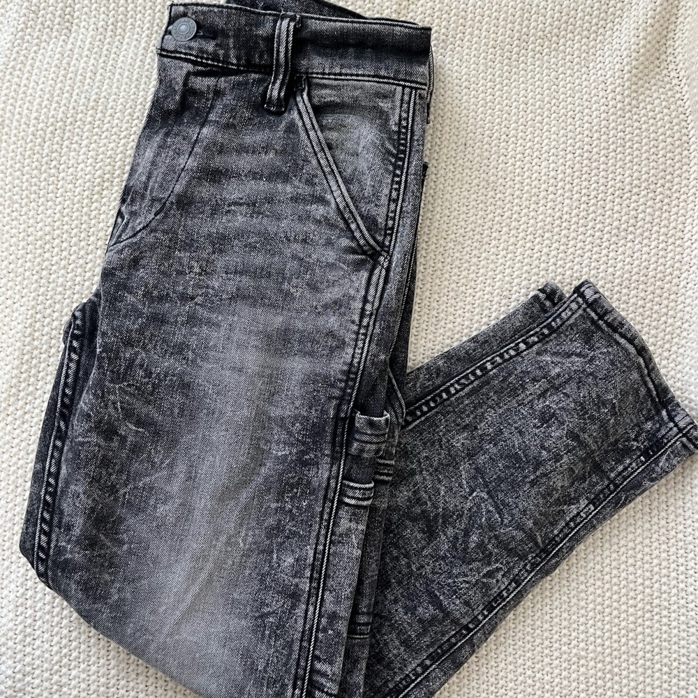 American Eagle Black Acid Wash Jeans